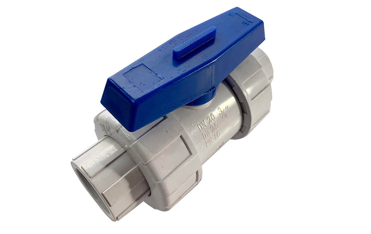 Válvula de bola doble universal lisa MG Xier PVC