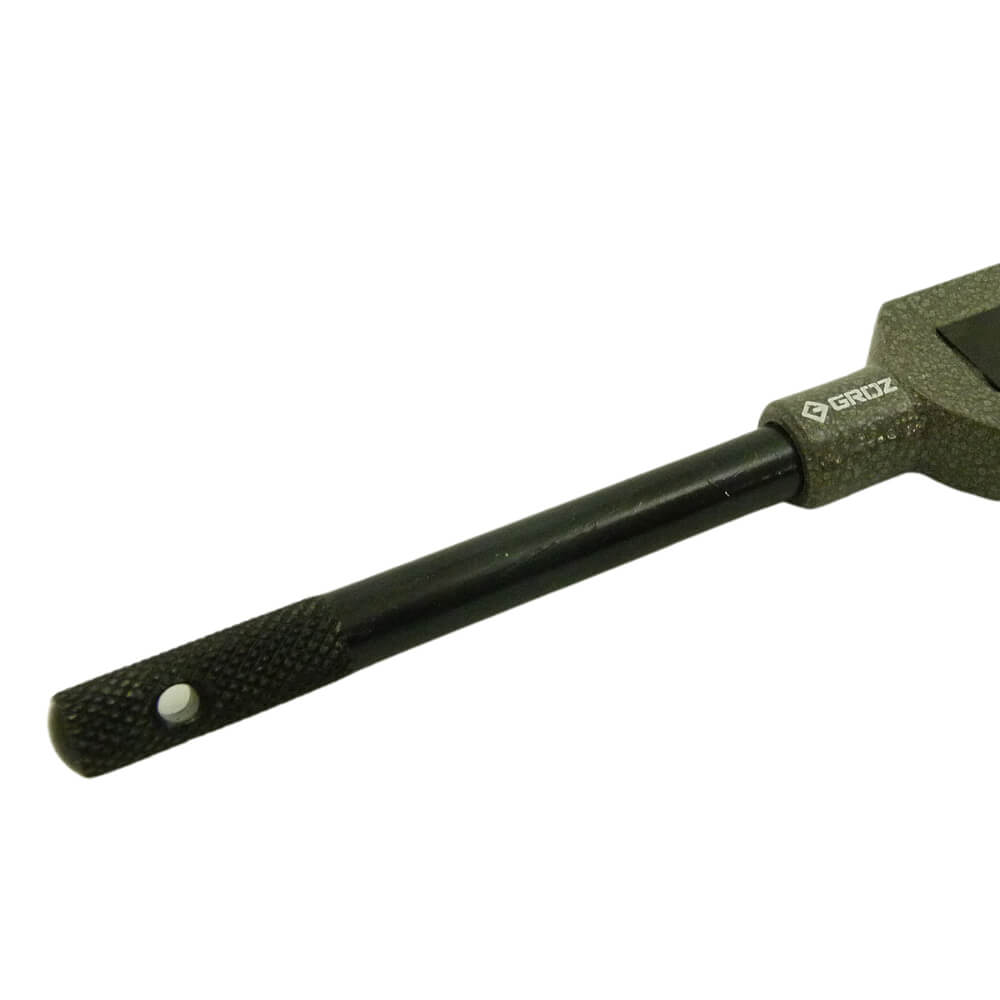 Volvedor para machos industrial tipo brazo, cuerpo gris, manilares negros Groz