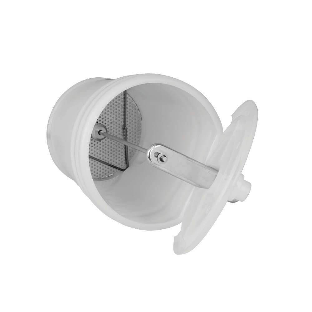 Embudo plastico medidor con base y tapa antipolvo capacidad 5lt graduable a litros y cuartos MFNL/5B Groz