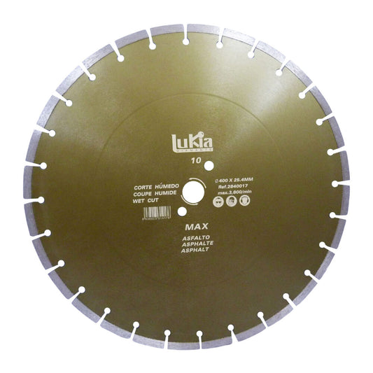 Disco diamantado corte humedo profesional segmentado dorado Lukia