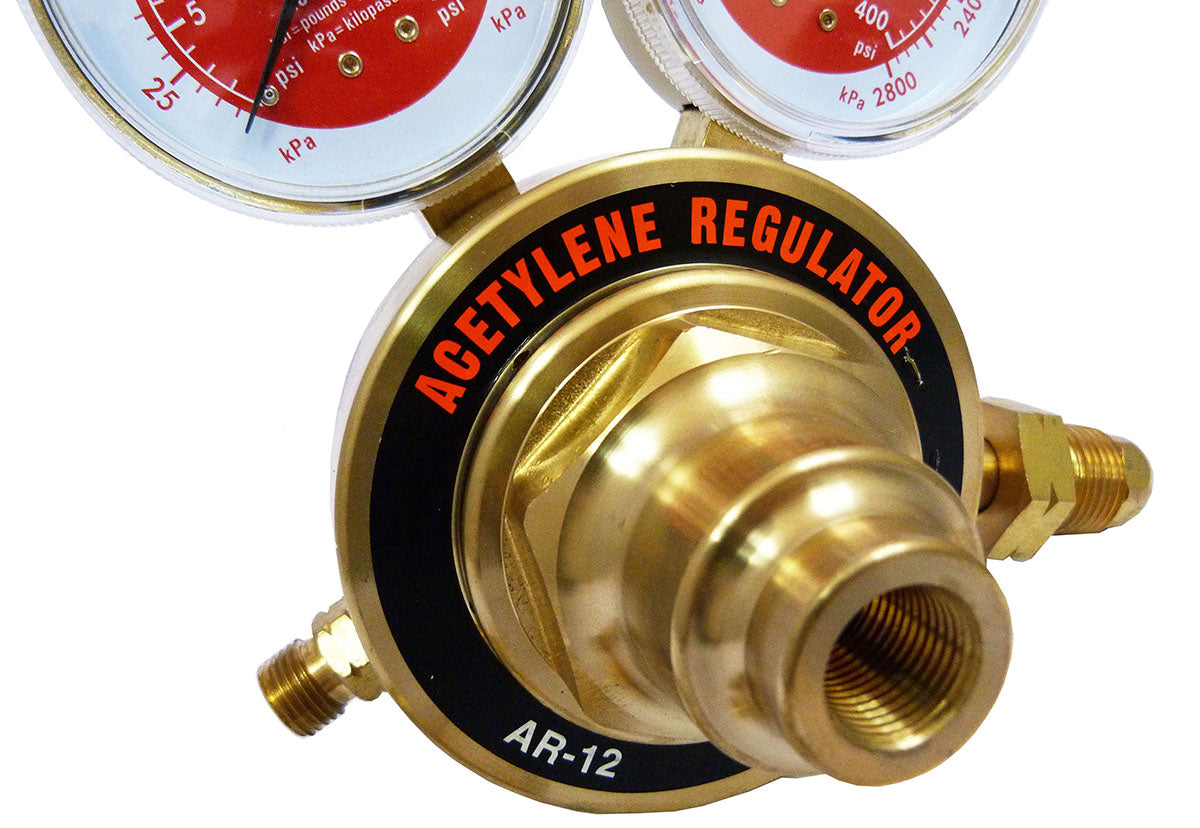 Regulador para acetileno presion entrada 400 psi- ar-12 MG Gasbar kimpin