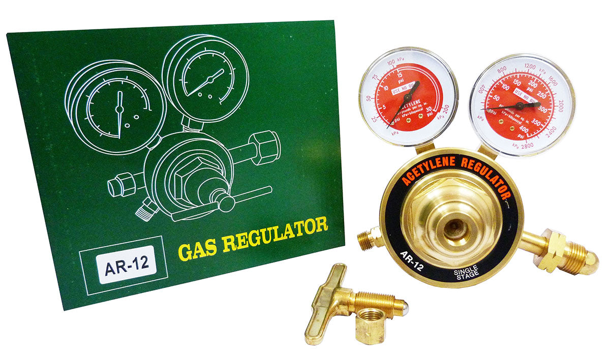 Regulador para acetileno presion entrada 400 psi- ar-12 MG Gasbar kimpin