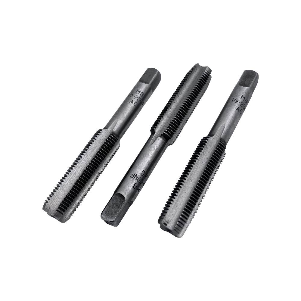 Juego de machuelos 3 piezas acero carbon NF MG Demax