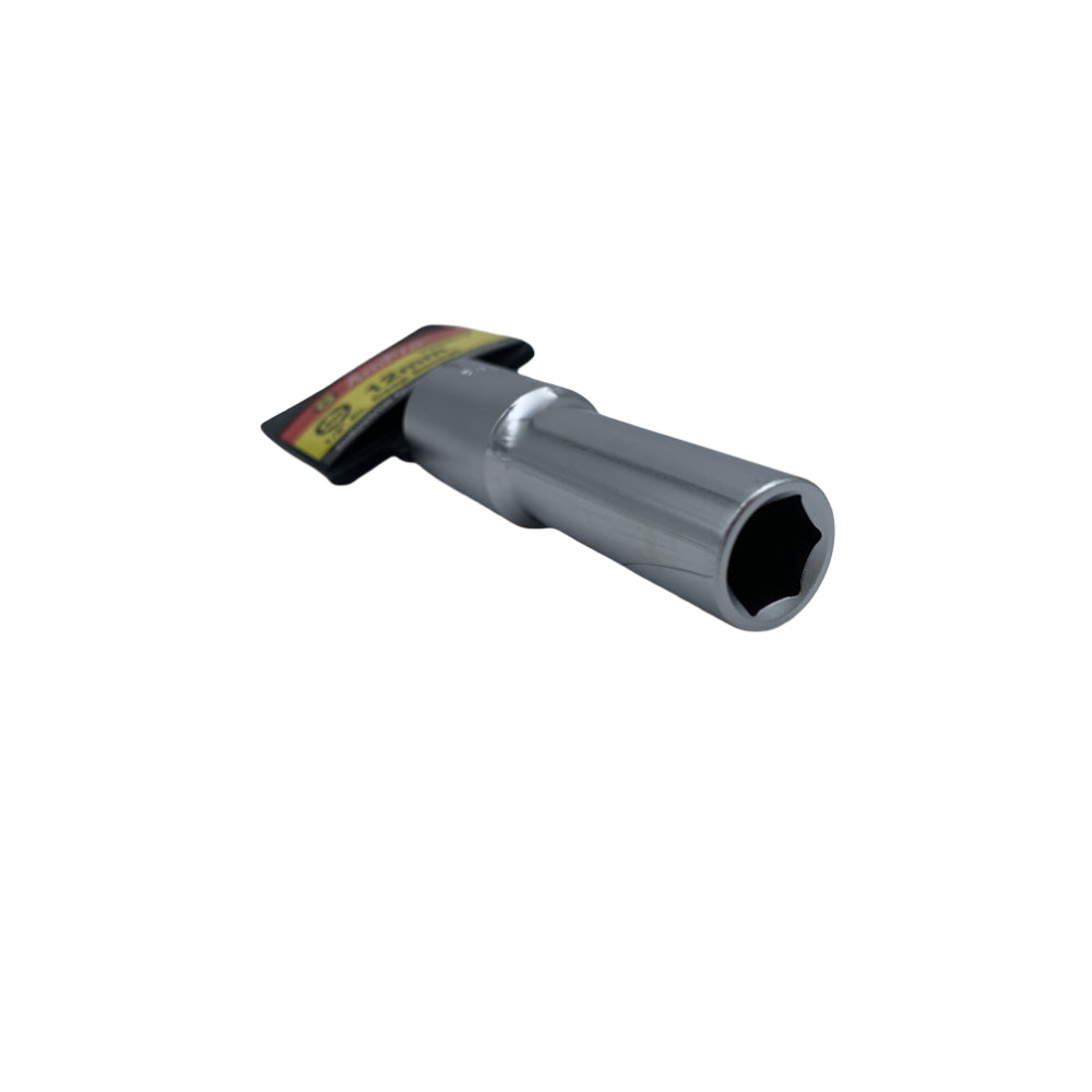 Copa milimetrica larga acero cromo vanadio cuadrante 1/2" x 6 puntos Ampro
