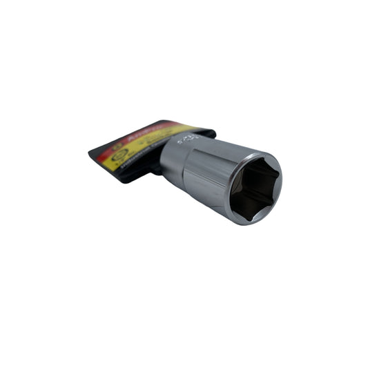 Copa milimetrica corta acero cromo vanadio cuadrante 1/2" x 6 puntos Ampro