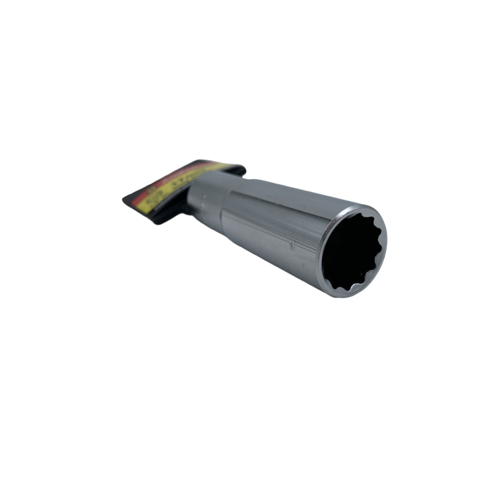 Copa milimetrica larga acero cromo vanadio cuadrante 1/2" x 12 puntos Ampro