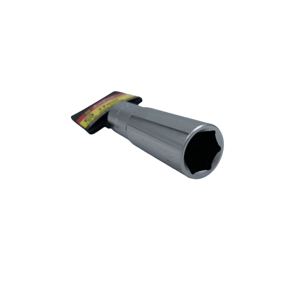 Copa milimetrica larga acero cromo vanadio cuadrante 1/2" x 6 puntos Ampro