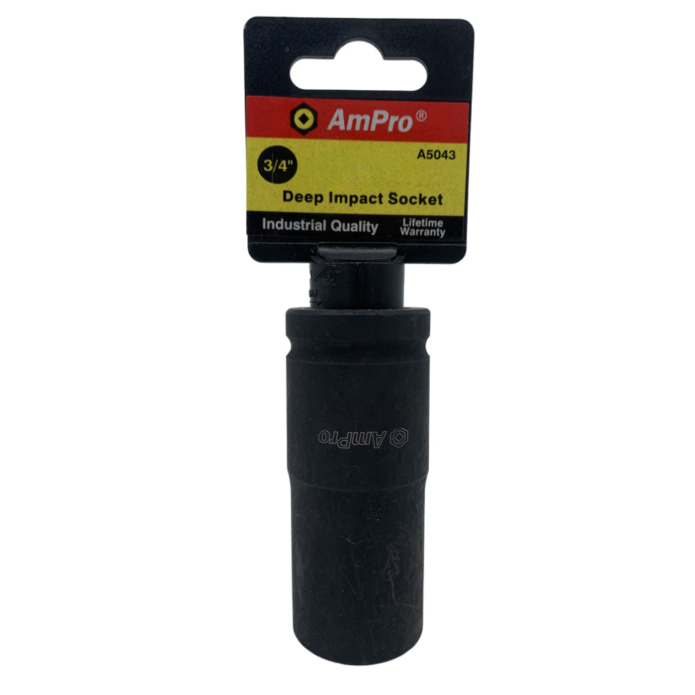 Copa de impacto larga milimetrica cuadrante 3/4" x 6 puntos Ampro