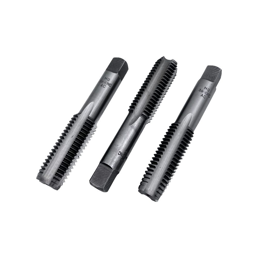 Juego de machuelos 3 piezas acero carbon NC MG Demax