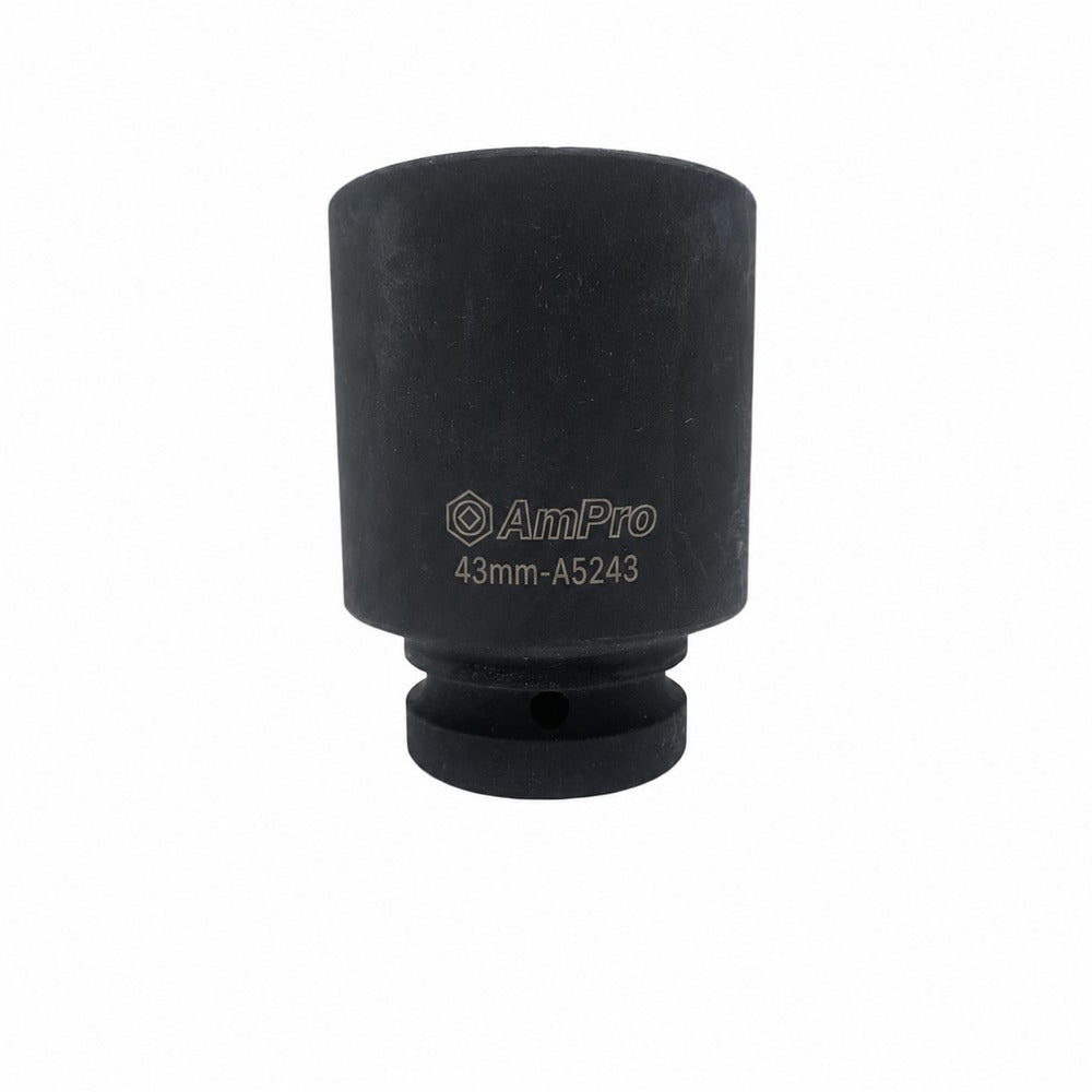 Copa de impacto larga milimetrica cuadrante 1" x 6 puntos Ampro