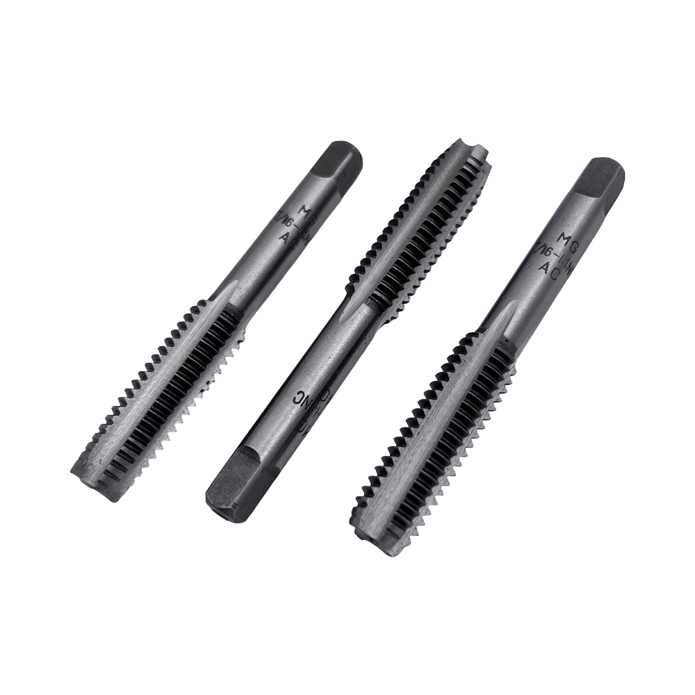 Juego de machuelos 3 piezas acero carbon NC MG Demax
