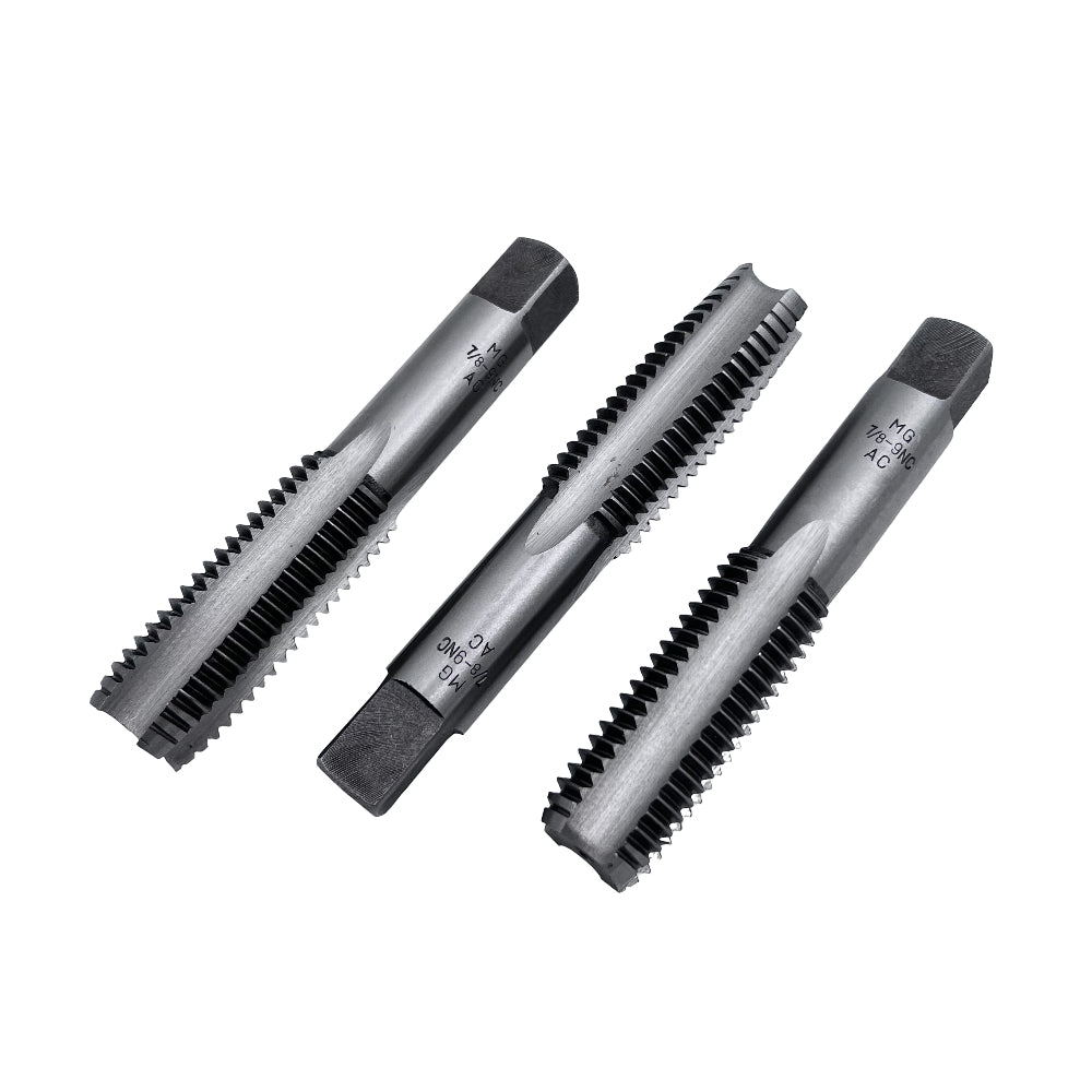 Juego de machuelos 3 piezas acero carbon NC MG Demax