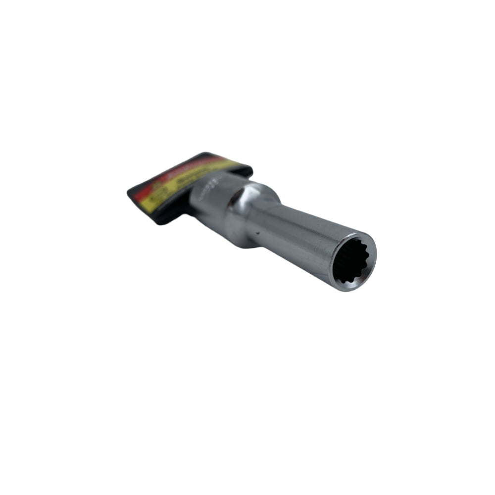 Copa milimetrica larga acero cromo vanadio cuadrante 1/2" x 12 puntos Ampro