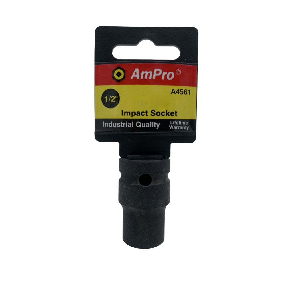 Copa de impacto corta milimetrica cuadrante 1/2" x 6 puntos Ampro