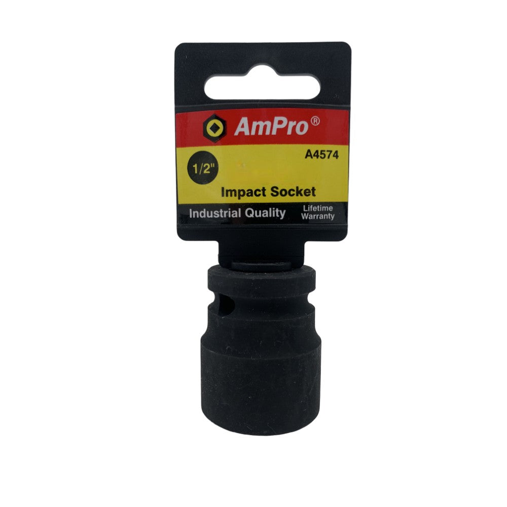 Copa de impacto corta milimetrica cuadrante 1/2" x 6 puntos Ampro