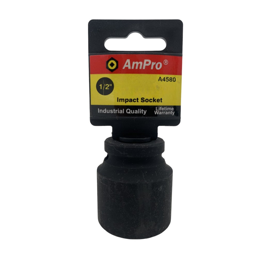 Copa de impacto corta milimetrica cuadrante 1/2" x 6 puntos Ampro