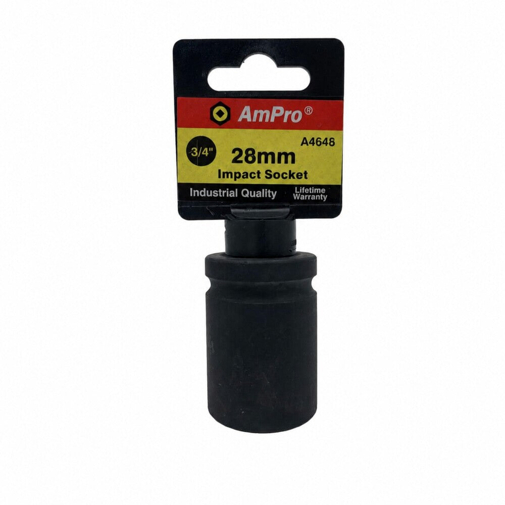 Copa de impacto corta milimetrica cuadrante 3/4" x 6 puntos Ampro