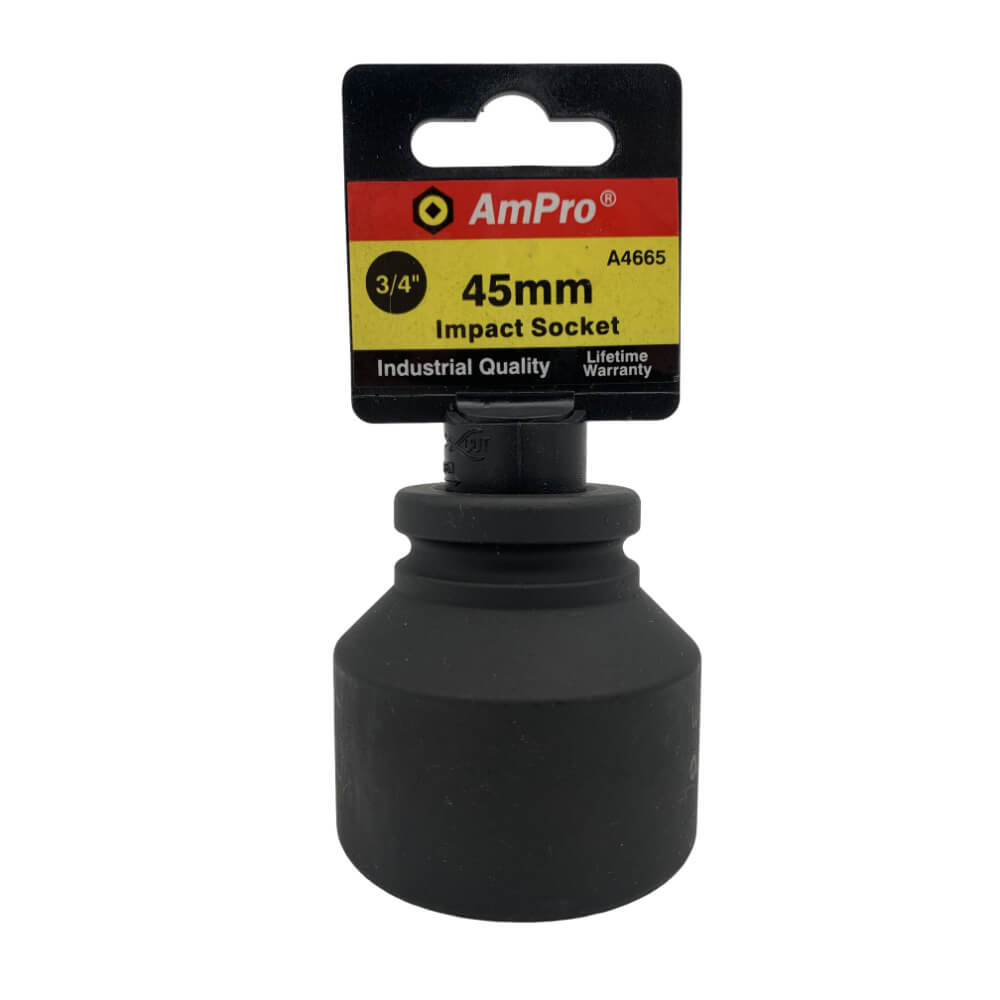 Copa de impacto corta milimetrica cuadrante 3/4" x 6 puntos Ampro