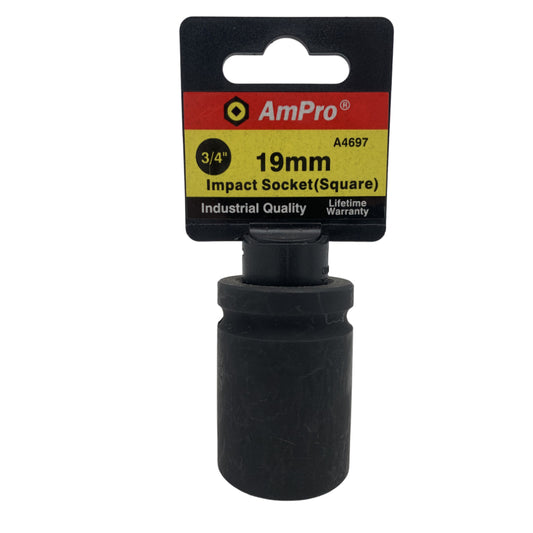 Copa cuadrada de impacto corta milimetrica cuadrante 3/4" Ampro