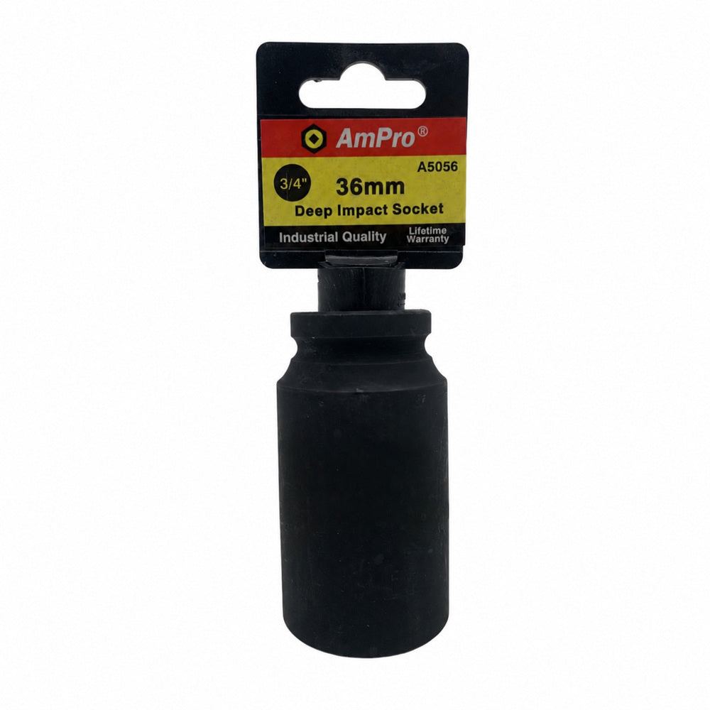 Copa de impacto larga milimetrica cuadrante 3/4" x 6 puntos Ampro