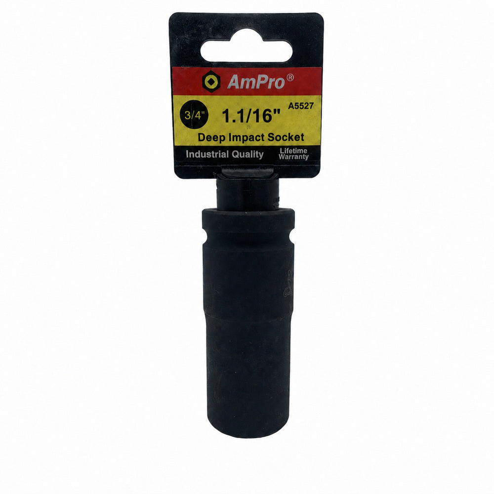 Copa de impacto larga pulgadas cuadrante 3/4" x 6 puntos Ampro