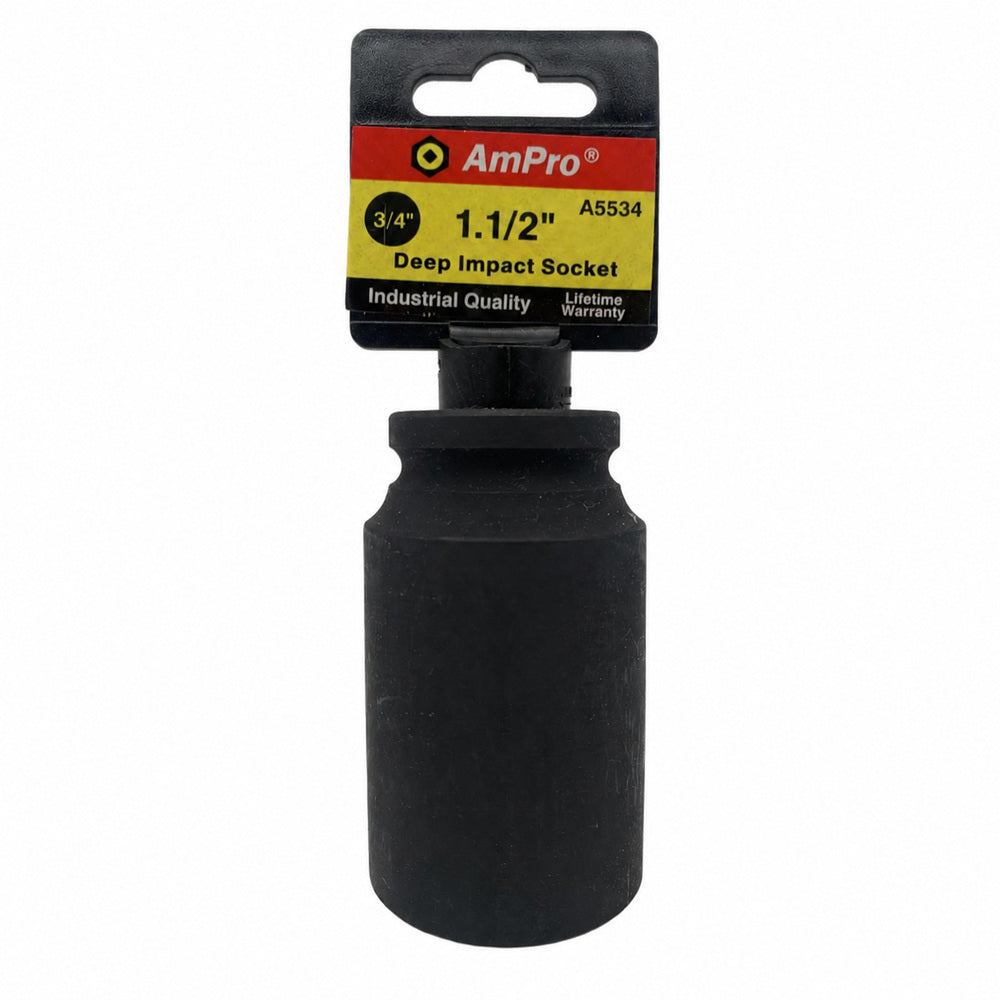 Copa de impacto larga pulgadas cuadrante 3/4" x 6 puntos Ampro