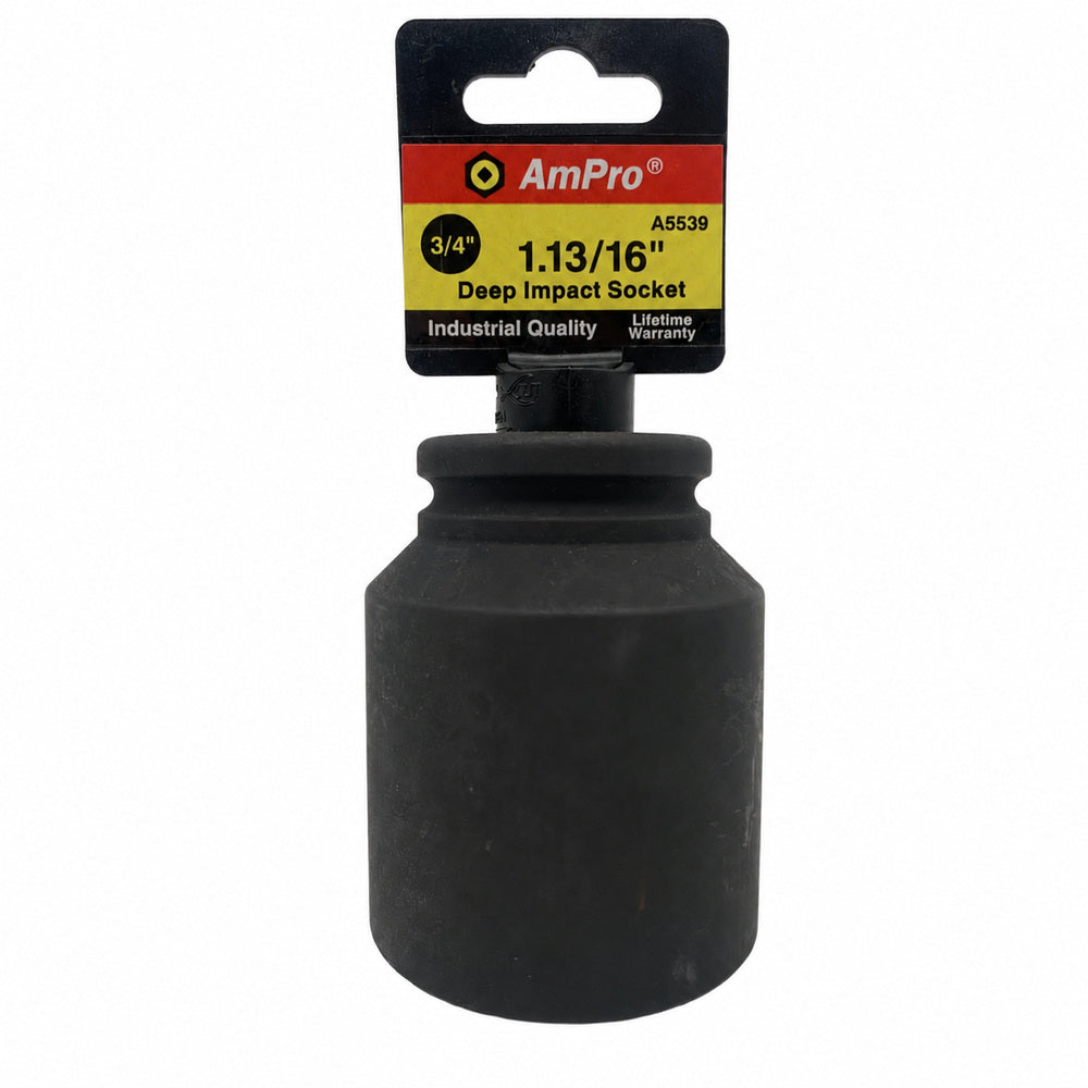 Copa de impacto larga pulgadas cuadrante 3/4" x 6 puntos Ampro