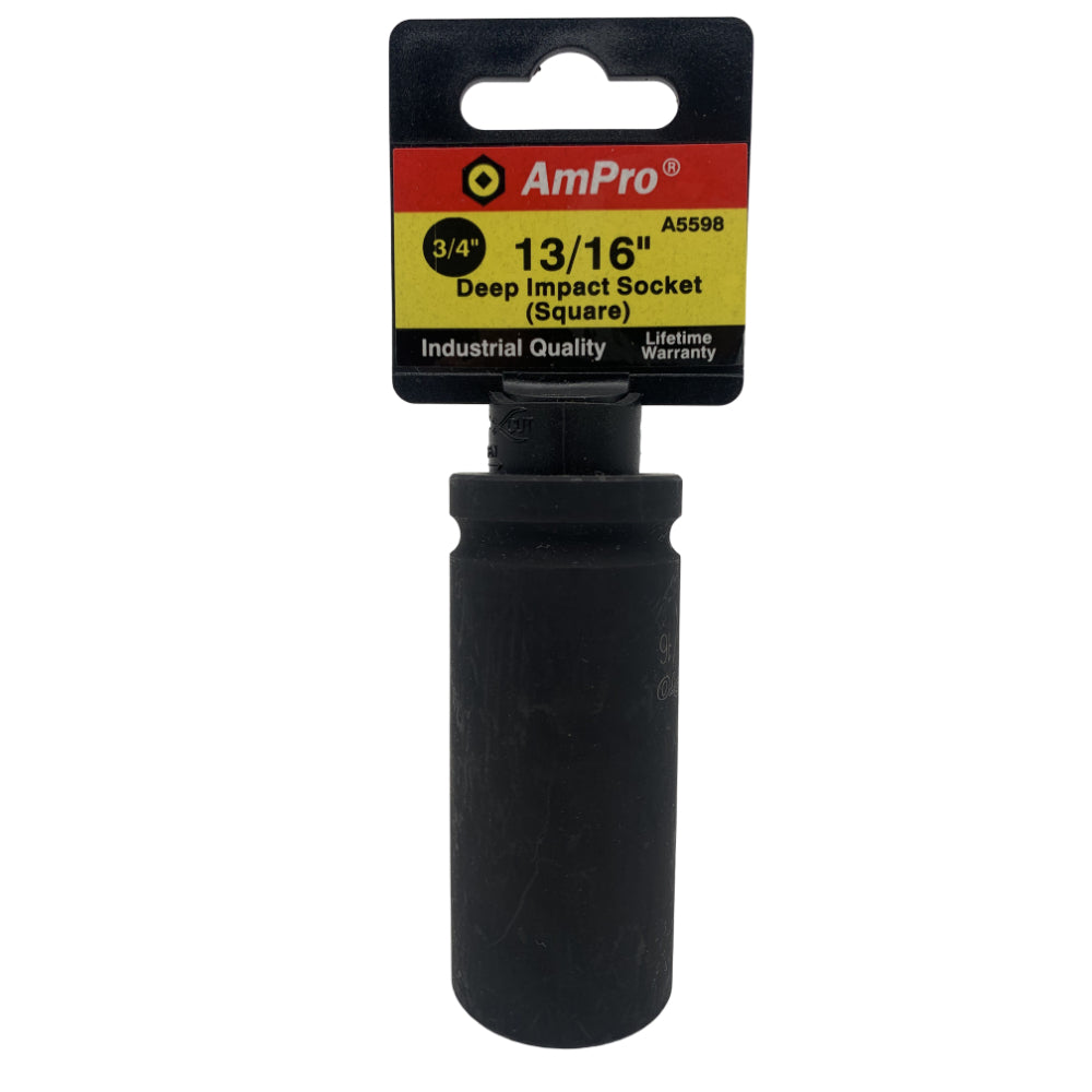 Copa cuadrada de impacto larga en pulgadas cuadrante 3/4" Ampro