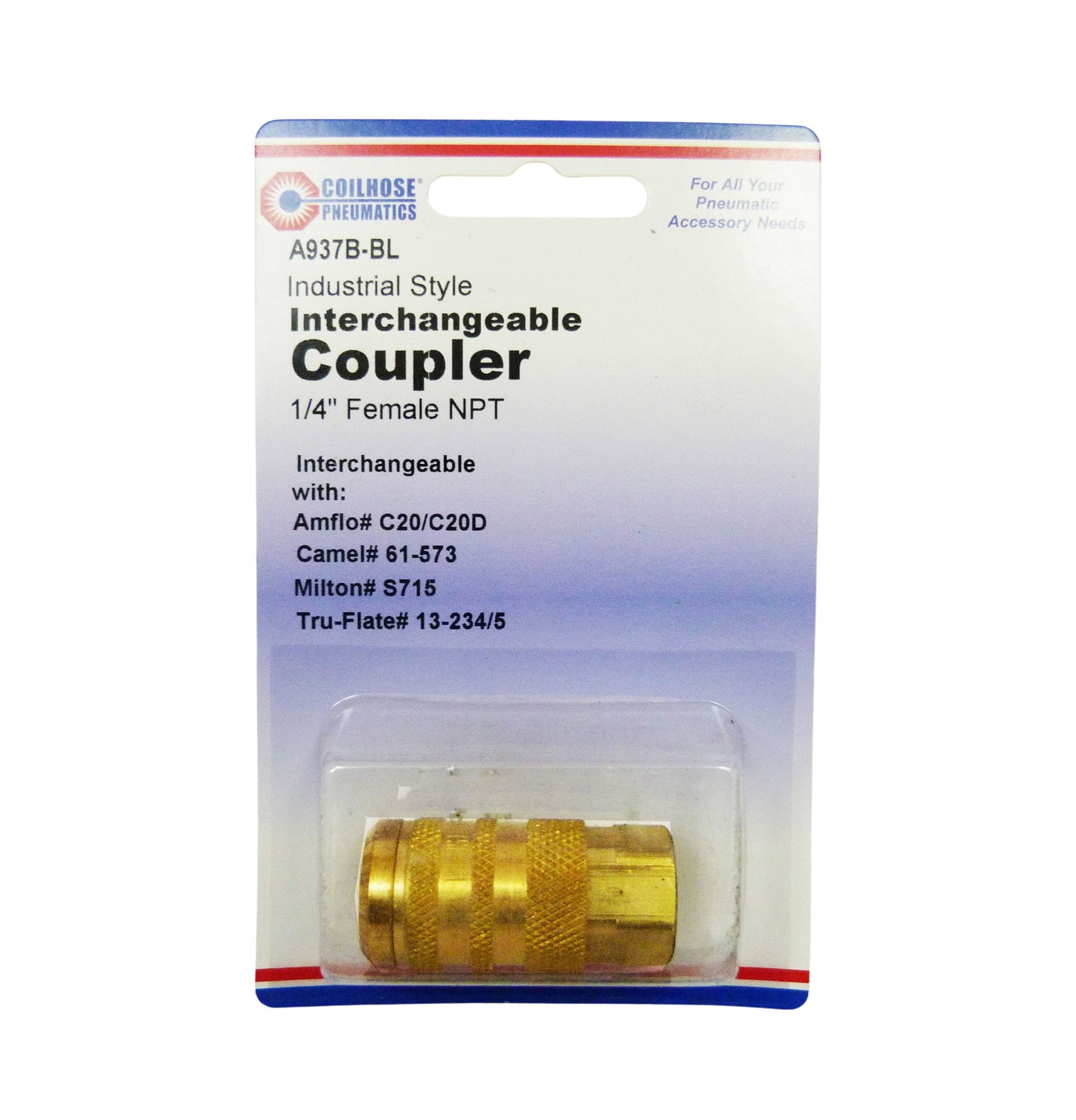 Acople rapido para manguera 1/4 pulgada en bronce 15X4F-DL Coilhose