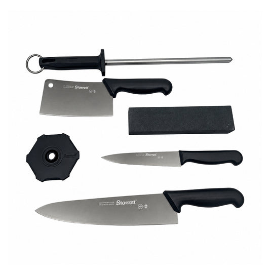 Juego de cuchillos para barbecue 6 Piezas mango negro BKK-6B1