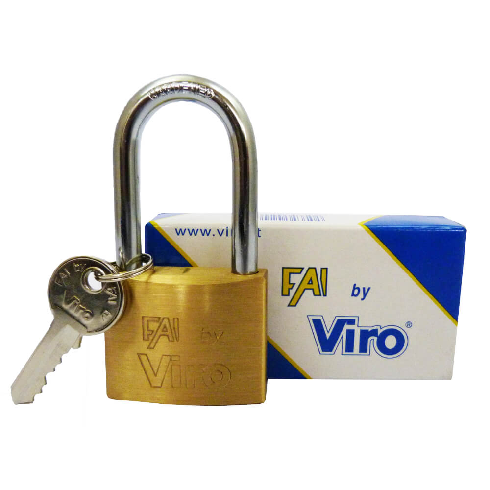 Candado fay by 40mm arco largo 40mm x 22mm Ref. 554.42 Viro