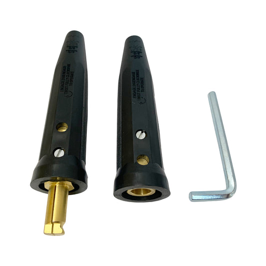 Conector de cables para equipos de soldar