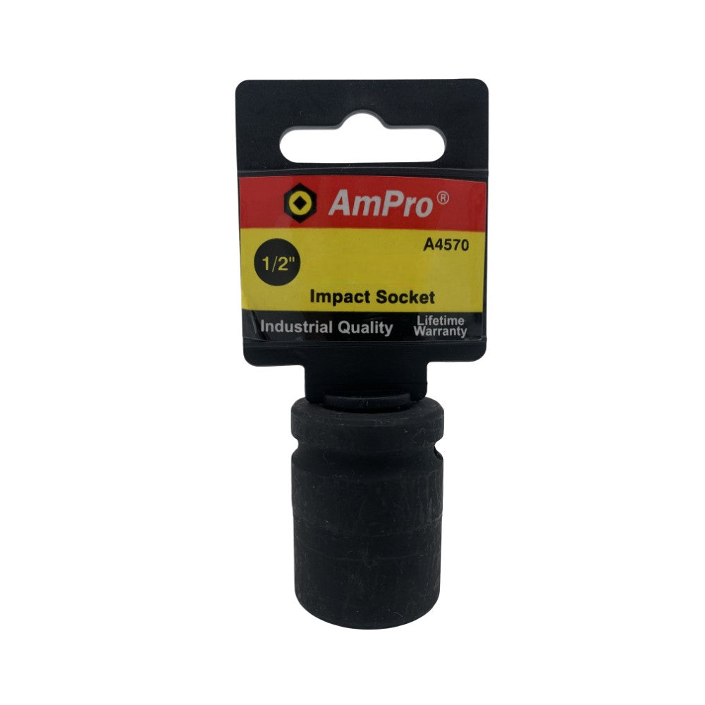 Copa de impacto corta milimetrica cuadrante 1/2" x 6 puntos Ampro