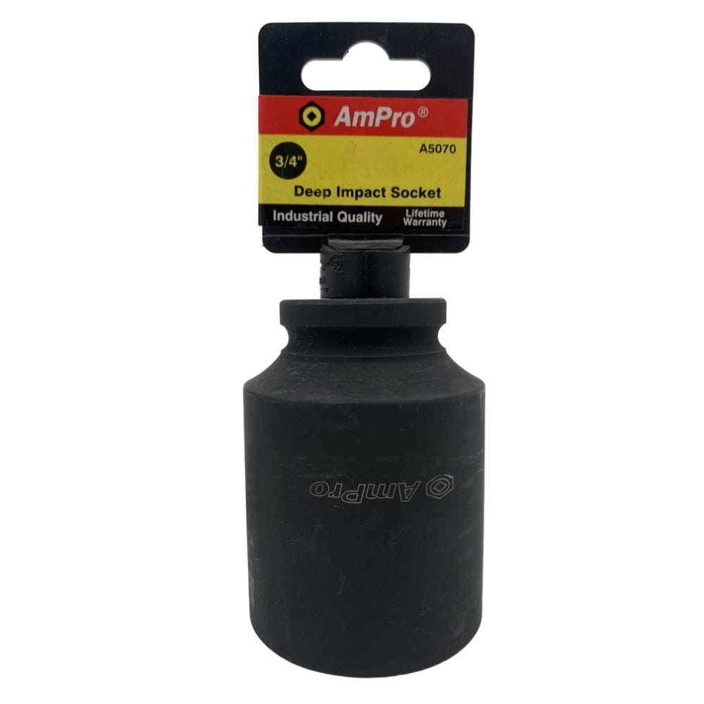 Copa de impacto larga milimetrica cuadrante 3/4" x 6 puntos Ampro