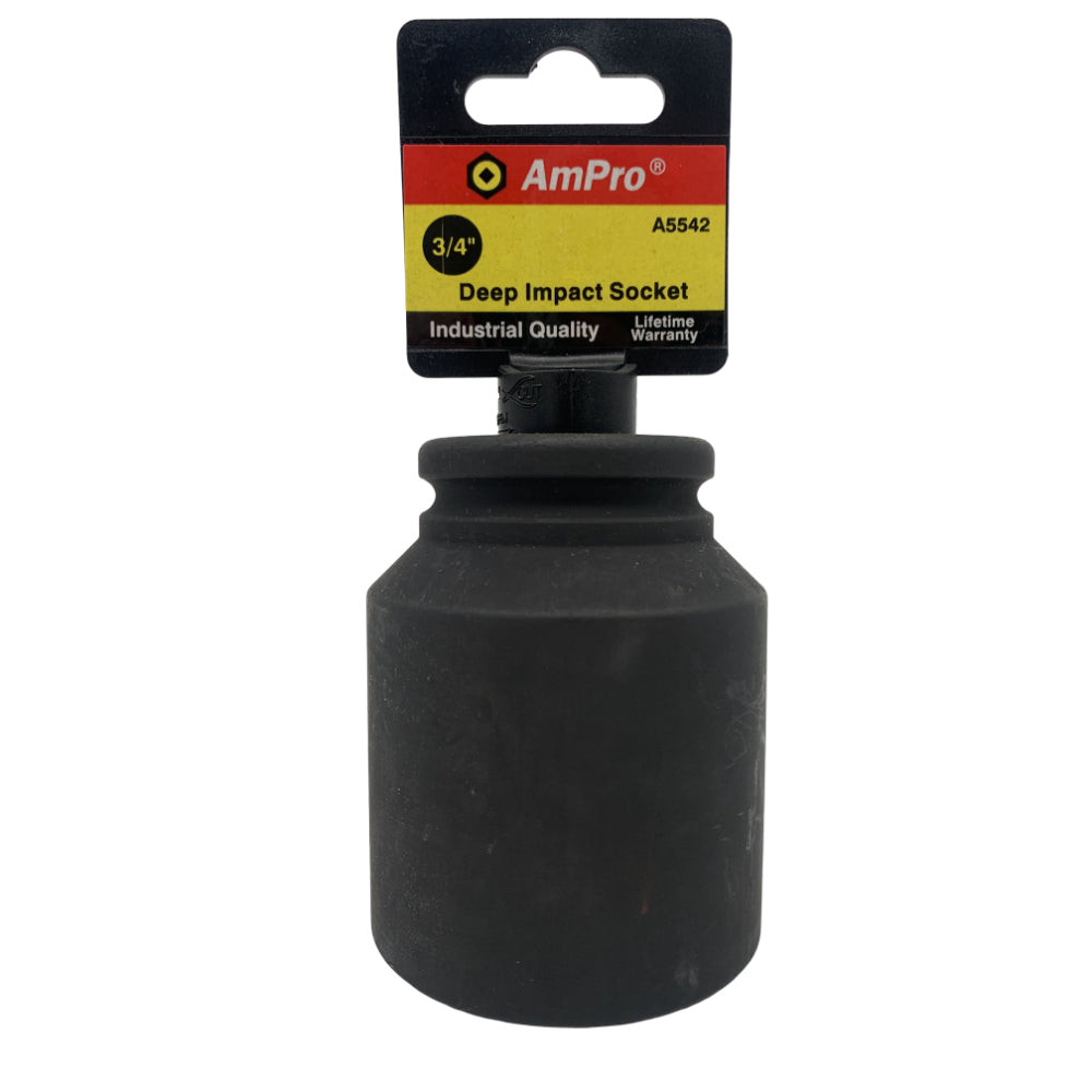 Copa de impacto larga pulgadas cuadrante 3/4" x 6 puntos Ampro
