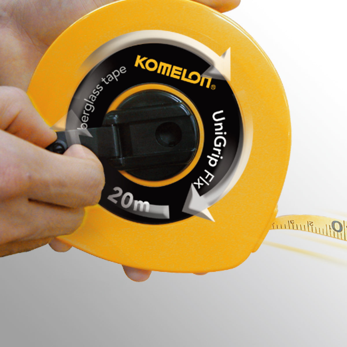 Decametro color amarillo fibra de vidrio KMC 330 Komelon