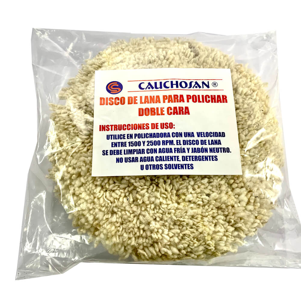 Disco para polichar lana virgen Caucholand