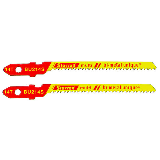 Hojas sierra caladora multiusos 2 piezas 2 x 14d Bimetalica (metal, madera, pvc) BU214s-2 Starrett