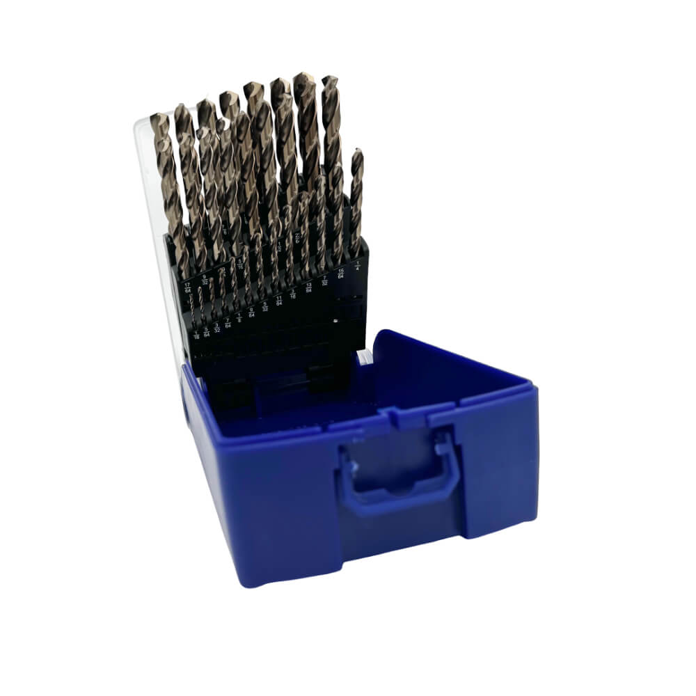 Juego de brocas Hss cobalto 29 piezas 1/16 a 1/2 DIN338 Tivoly