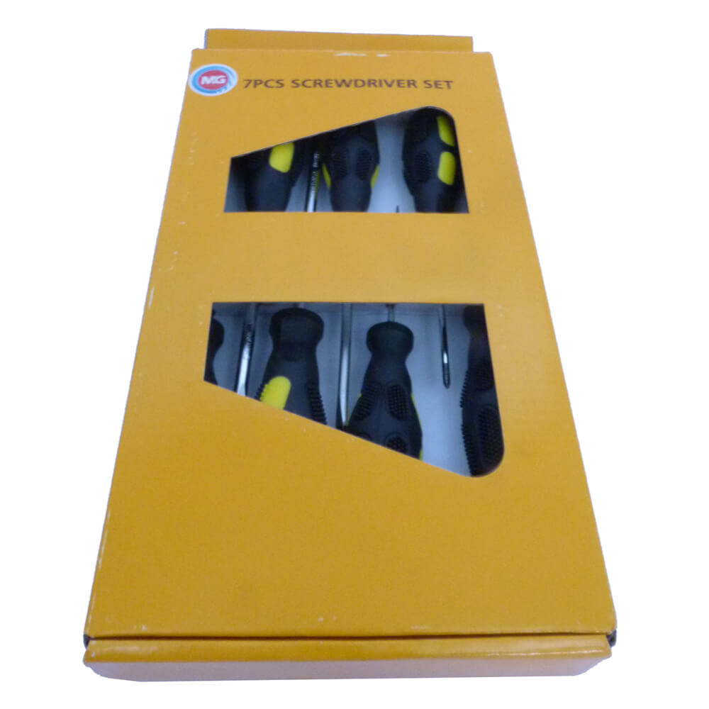 Juego de destornilladores 7 piezas (4 pala - 3 estrella) 309968 MG Demax