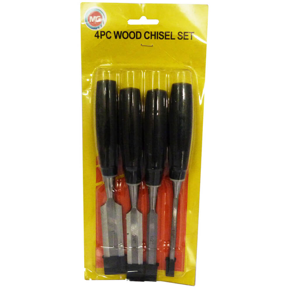 Juego de formones 4 piezas 1/4 - 1/2 - 3/4 - 1" 52165 MG Demax