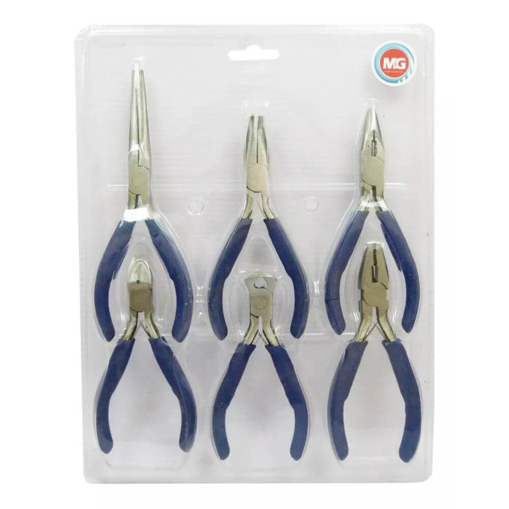 Juego de minipinzas para electronica 6 piezas 11278 MG Demax