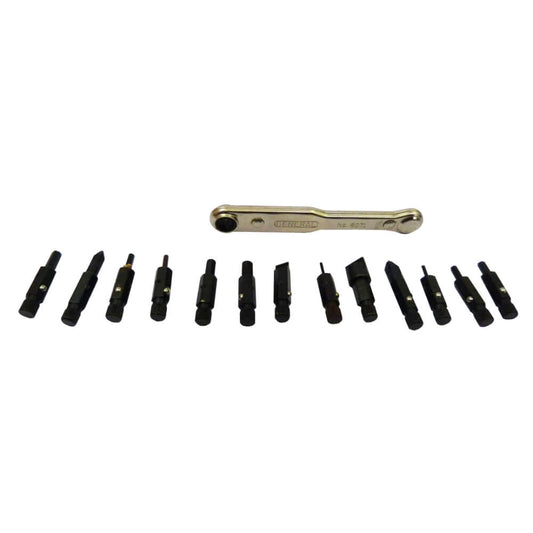 Juego de puntas con su ratchet 14 piezas 8072 General