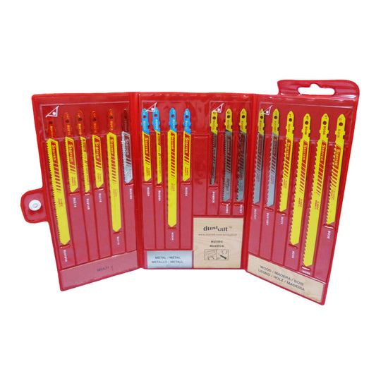 Juego de sierra caladora bimetal 19 piezas (6 madera, 4 metal, 5 multiusos, 3 aluminio) BU4 Starrett
