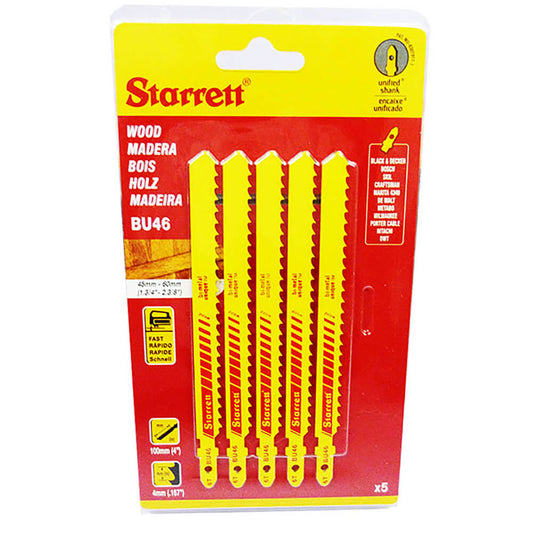 Juego de sierra caladora bimetal 5 piezas BU-46 Starrett