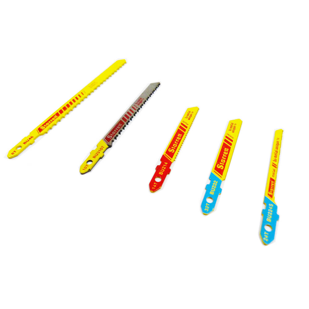 Juego de sierra caladora bimetal 19 piezas (6 madera, 4 metal, 5 multiusos, 3 aluminio) BU4 Starrett