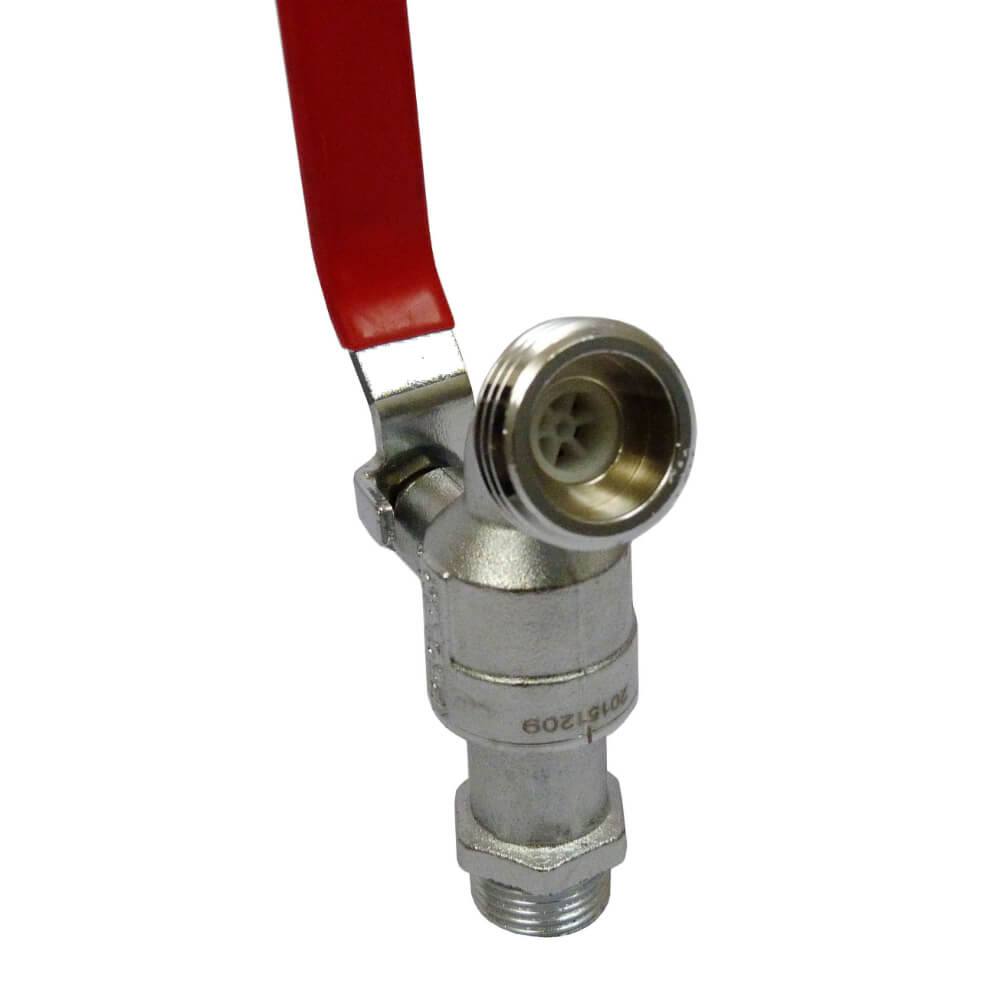 Llave final con rosca mango rojo 1/2 262003 Pegler