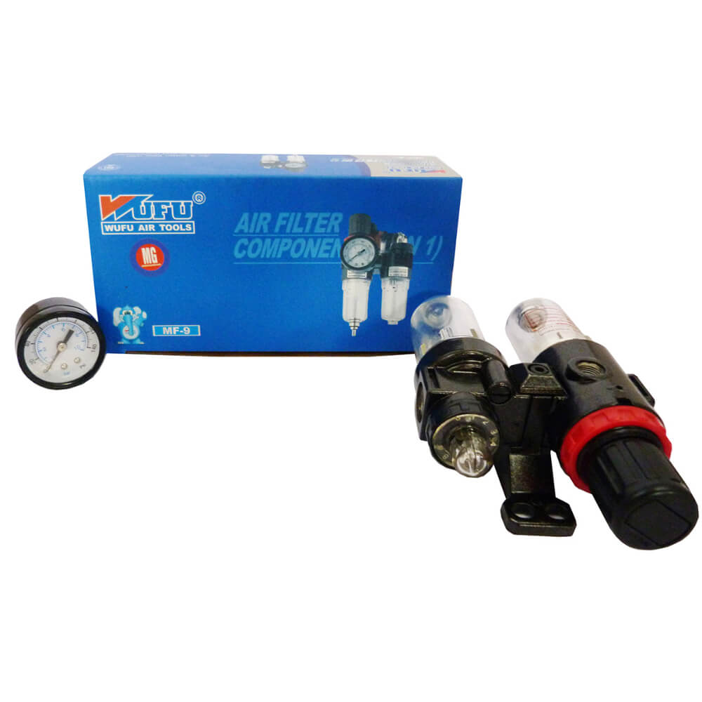 Miniregulador y lubricador 140 libras- 1/4" MF-9 MG Wufu