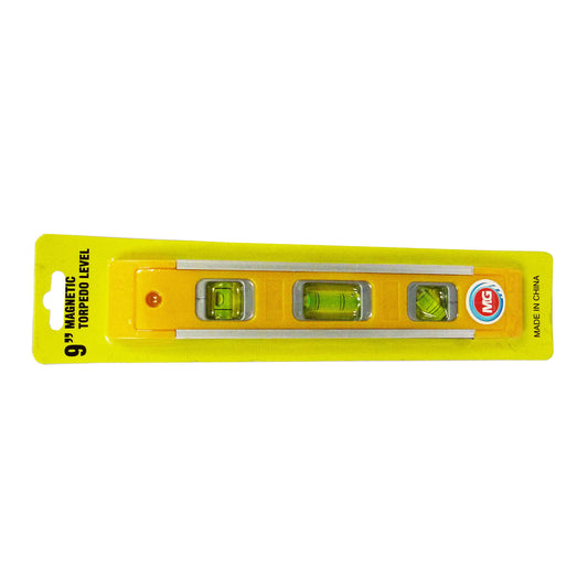 Nivel torpedo 9 pulgadas tres gotas 60914 MG Demax
