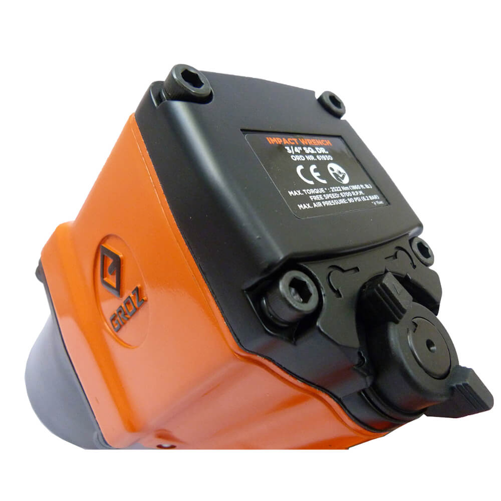 Pistola impacto pico corto 3/4 6700 Rpm torque 2522 IPW/3-4/STD Groz